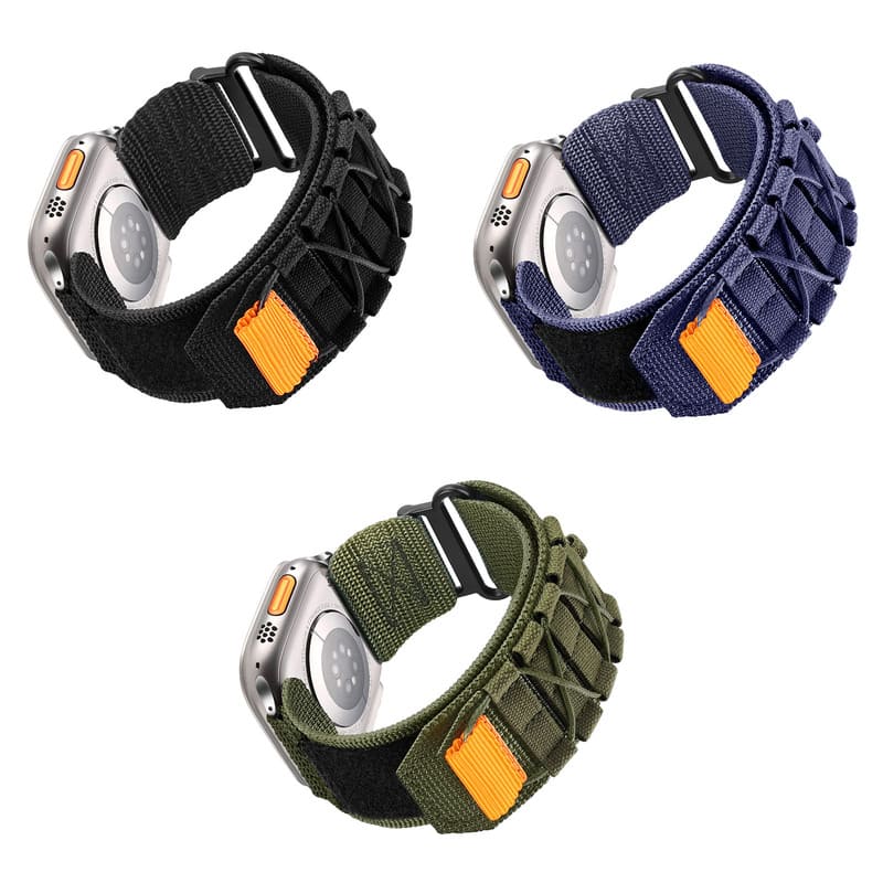 "Outdoor iWatch Strap" Mountaineering Nylon Canvas Loop For Apple Watch