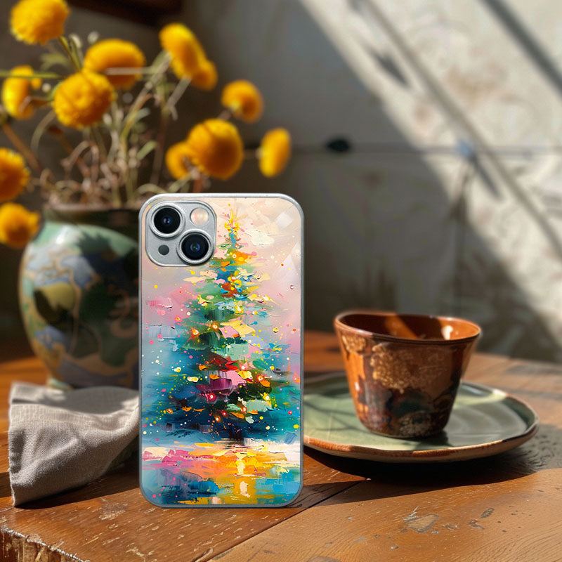 "PaintedTreeCase" Special Designed Glass Material iPhone Case