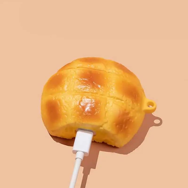 "Pineapple Bun" Creative Silicone AirPods Case