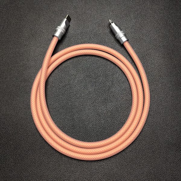 "See Through Chubby" Ultra Soft Transparent Braided Charging Cable