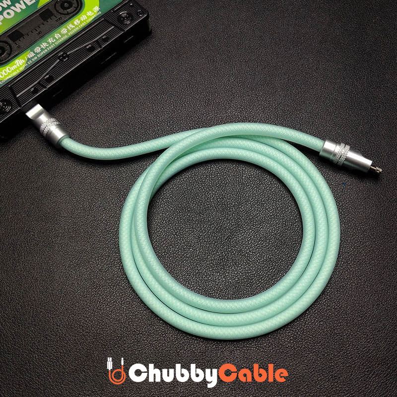 "See Through Chubby" Ultra Soft Transparent Braided Charging Cable