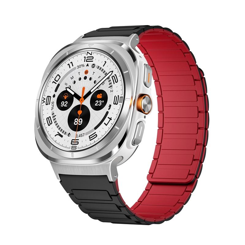 Silicone Magnetic Two-Tone Band For Samsung Galaxy Watch Ultra