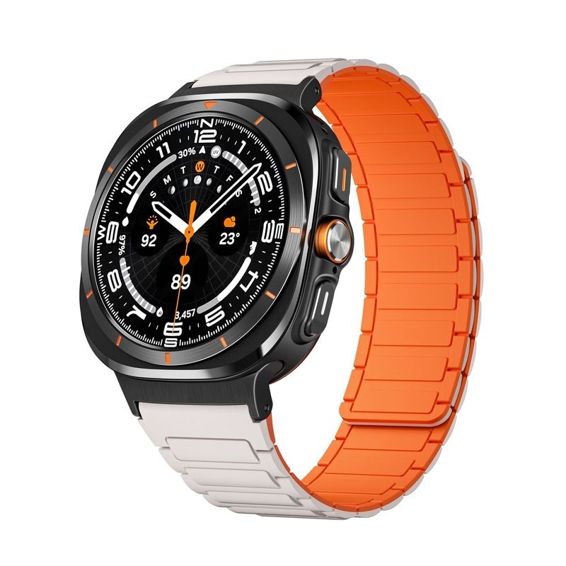 Silicone Magnetic Two-Tone Band For Samsung Galaxy Watch Ultra