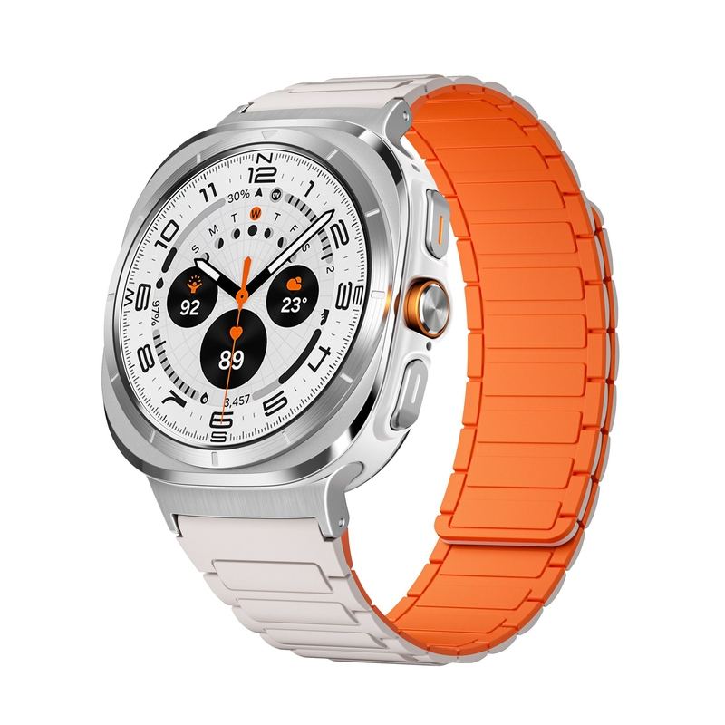 Silicone Magnetic Two-Tone Band For Samsung Galaxy Watch Ultra