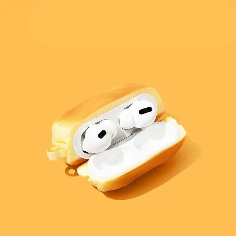 "Soft Bread" Creative Silicone AirPods Case