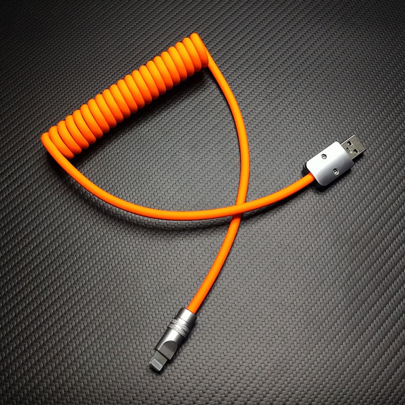 "Soft Chubby" 240W Spring Silicone Fast Charge Cable