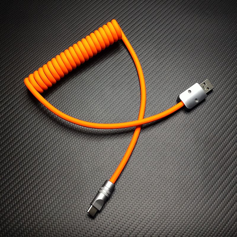 "Soft Chubby" 240W Spring Silicone Fast Charge Cable