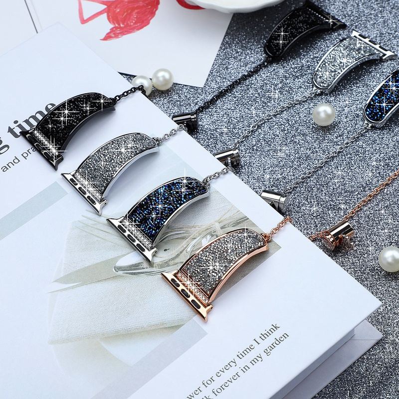 "Sparkling iWatch Strap" Adjustable Metal Loop