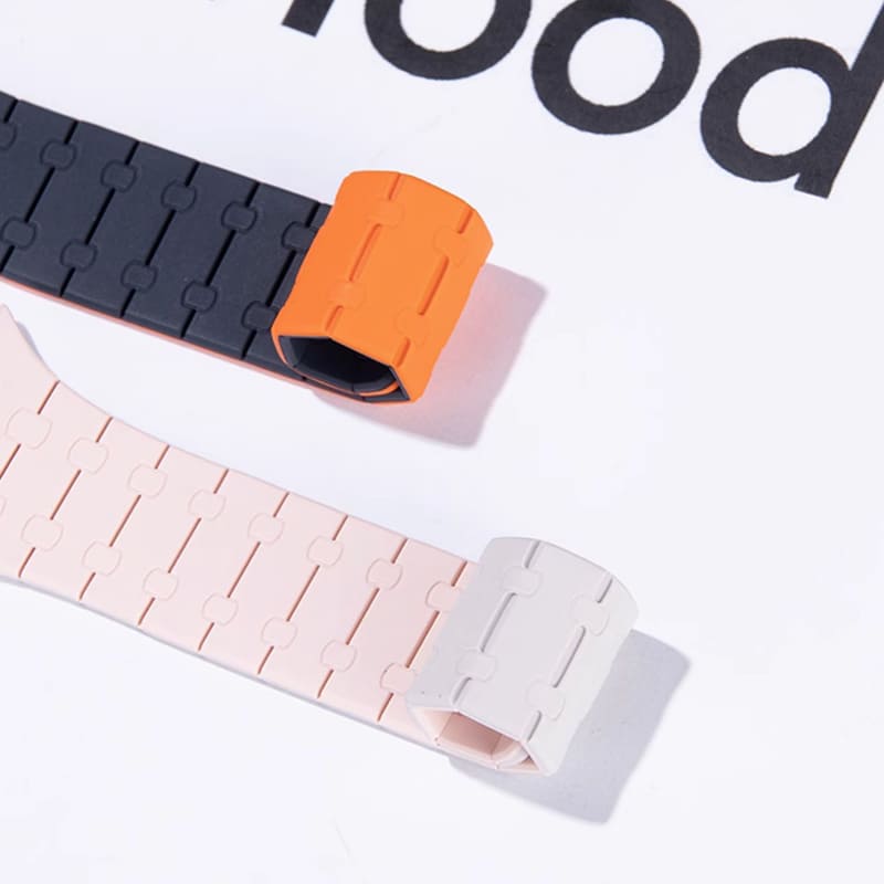 "Sport Dual-tone Strap" Silicone Magnetic Breathable Band for Apple Watch