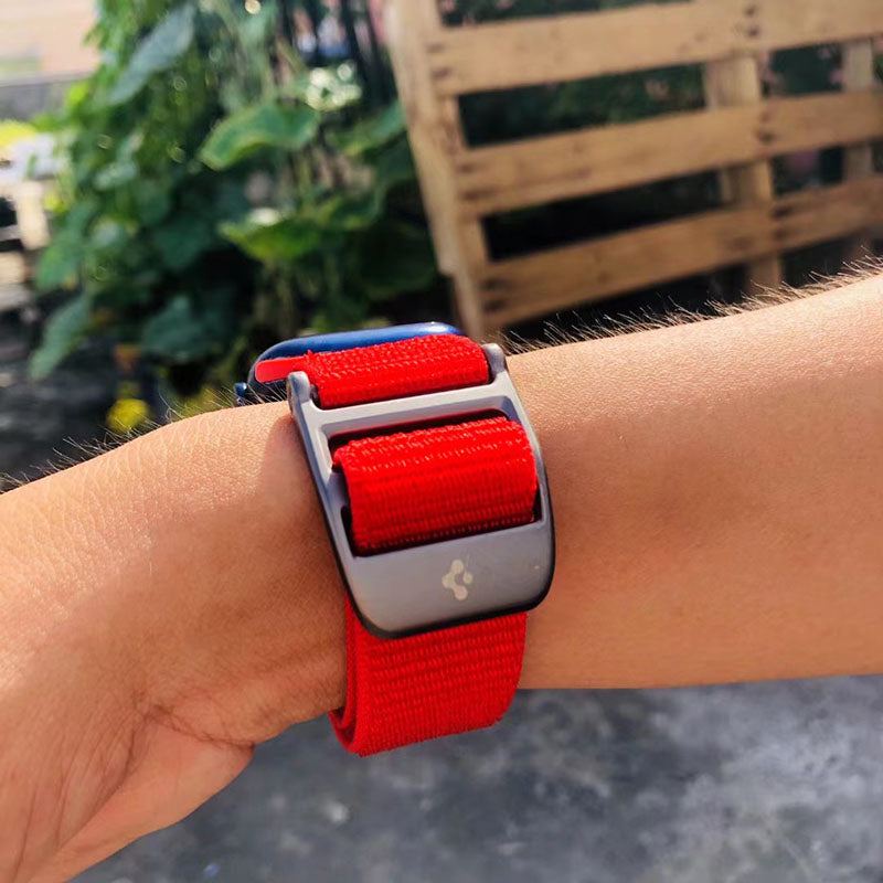 Sport Nylon Woven Breathable Velcro Band For Apple Watch