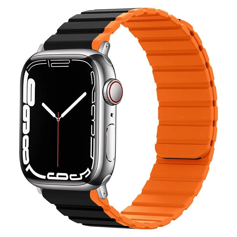 "Sport Two-Tone" Magnetic Silicone Apple Watch Strap