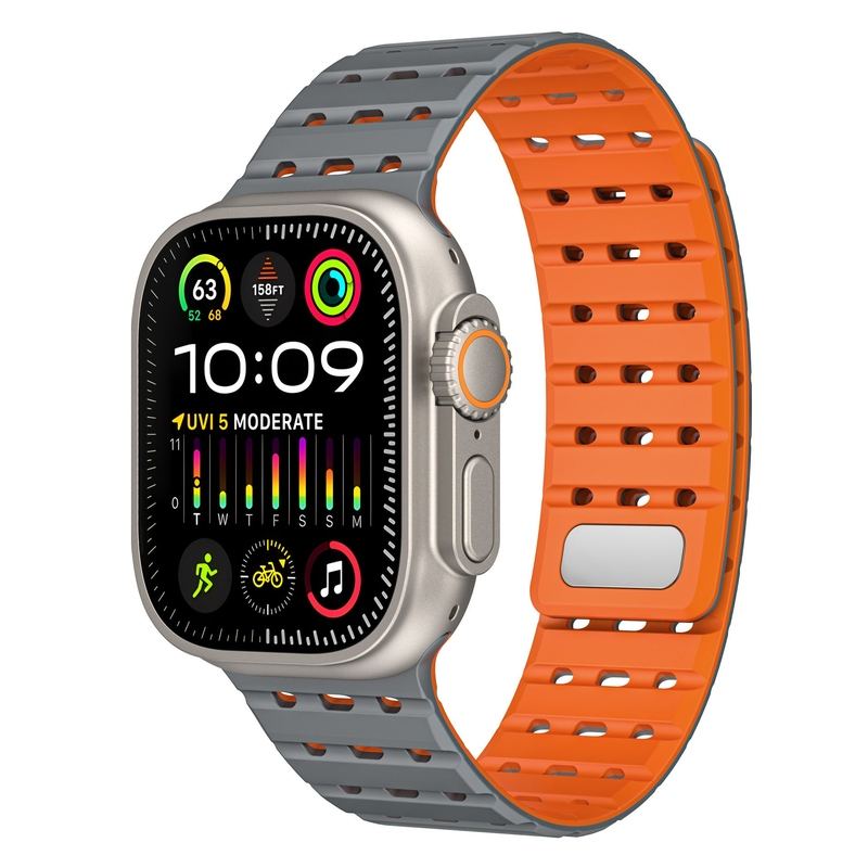 Sports Breathable Silicone Magnetic Band for Apple Watch