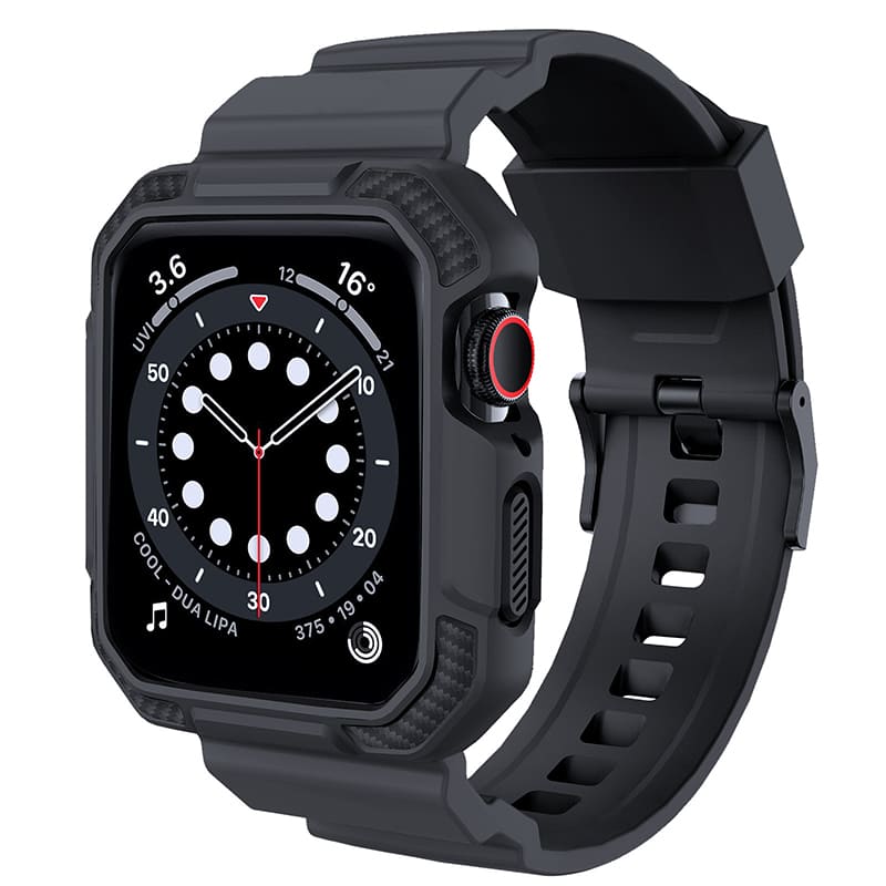 Sporty Carbon Fiber Design TPU Apple Watch Band