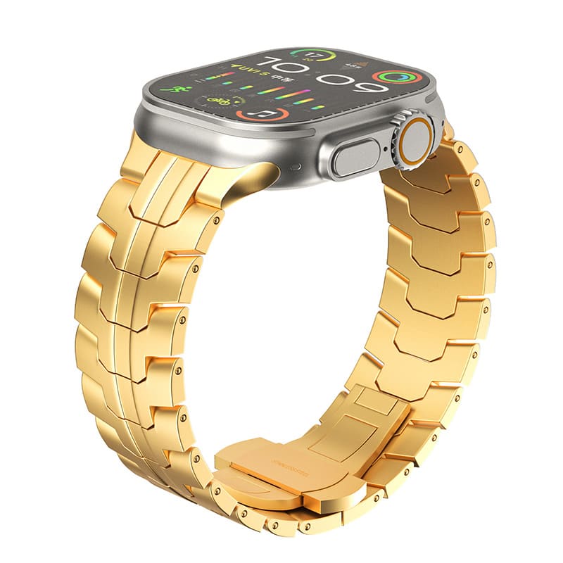 Stainless Steel Band with Butterfly Clasp for Apple Watch