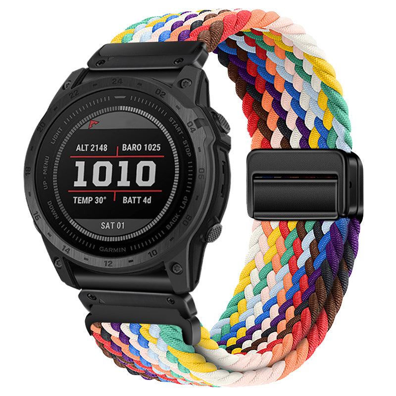 Stretch Nylon Magnetic Woven Strap for Garmin