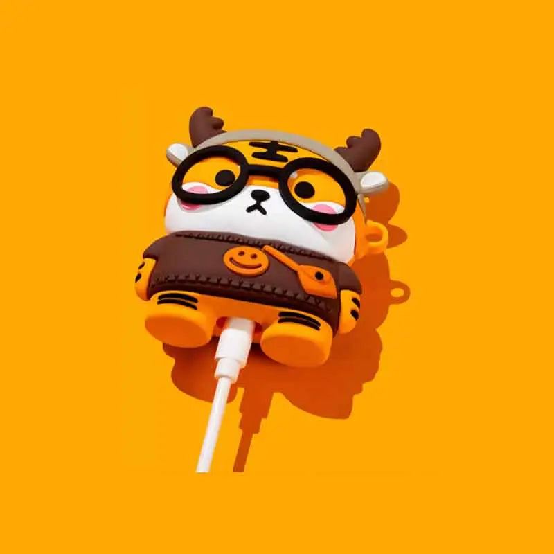 "Sweater Tiger" Creative Silicone AirPods Case