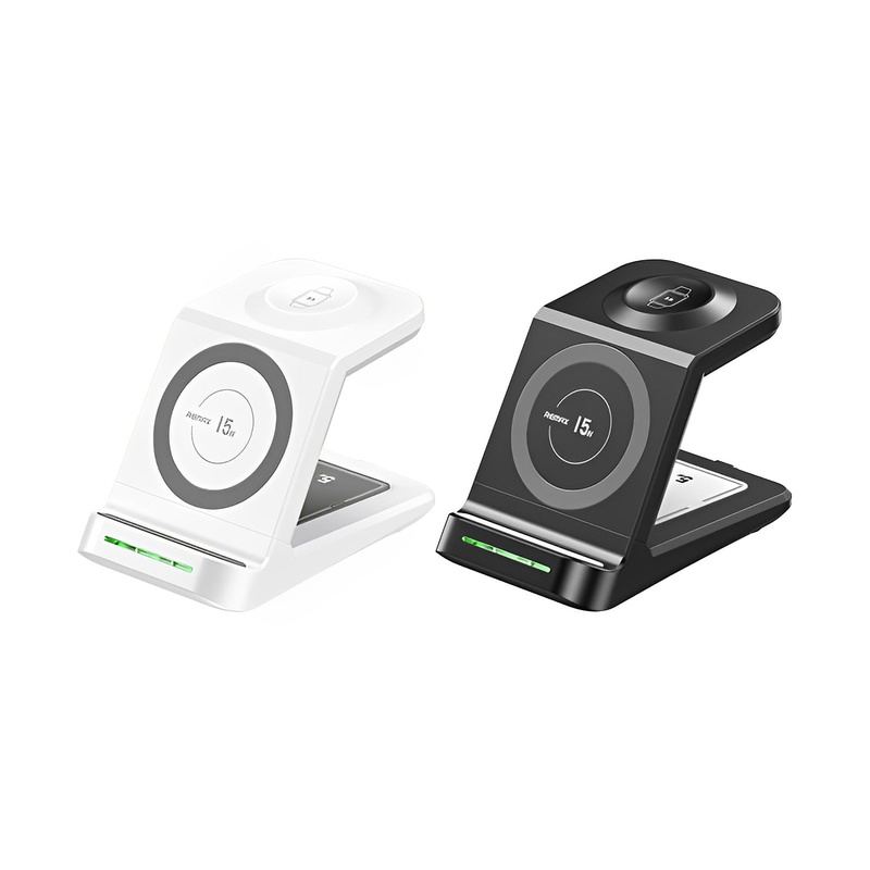 Three-in-One Adjustable Holder And Magnetic Wireless Fast Charger