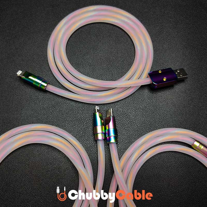 "Transparent Chubby" Special Designed Fast Charge Cable