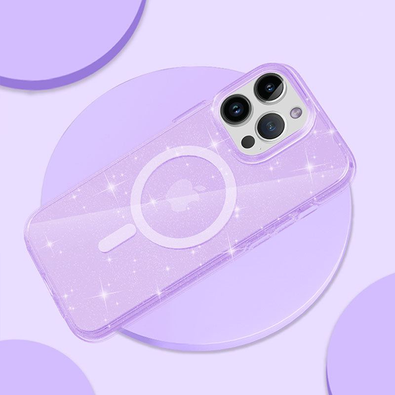 Transparent Glitter Magsafe Magnetic Drop-proof iPhone 16 Case