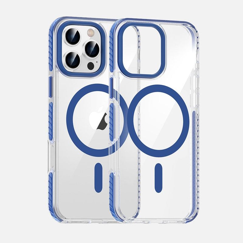 Transparent Shockproof Magnetic Case For iPhone 16