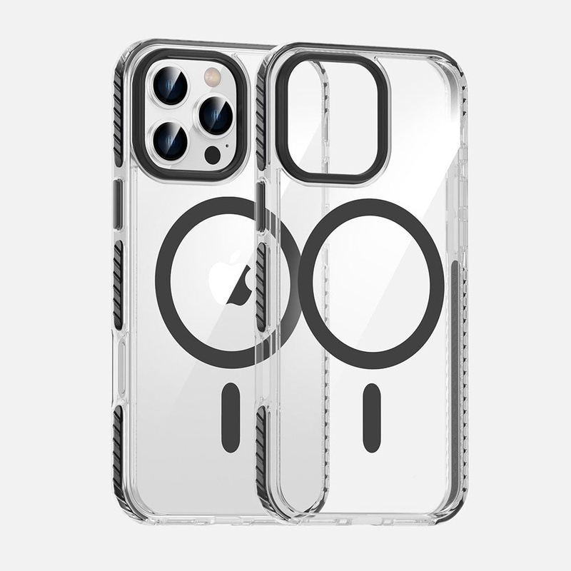 Transparent Shockproof Magnetic Case For iPhone 16