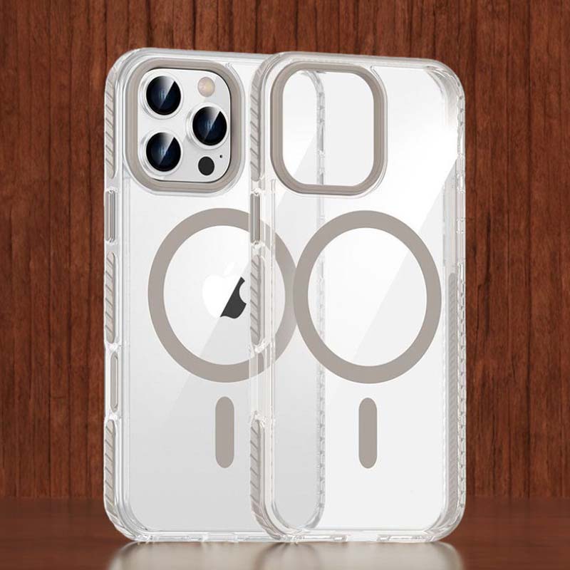 Transparent Shockproof Magnetic Case For iPhone 16