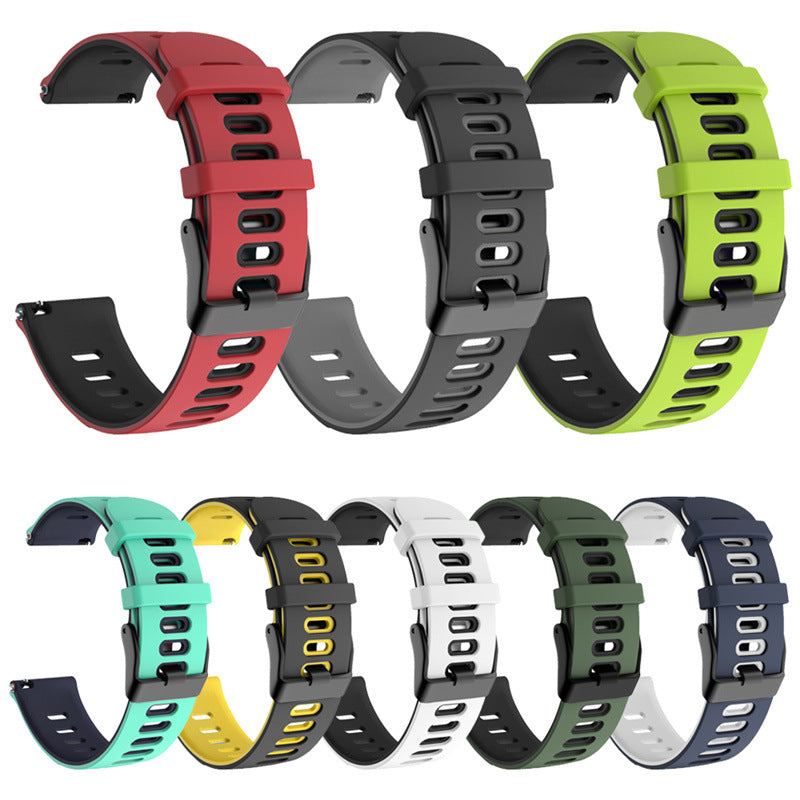 Two-tone Sport Breathable Silicone Band For Samsung/Garmin