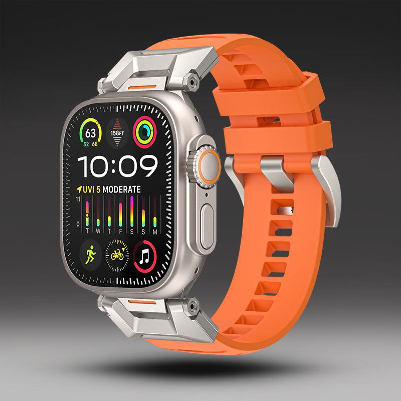 "Ultimate Luxury" Fluororubber Band with Titanium Connector for Apple Watch