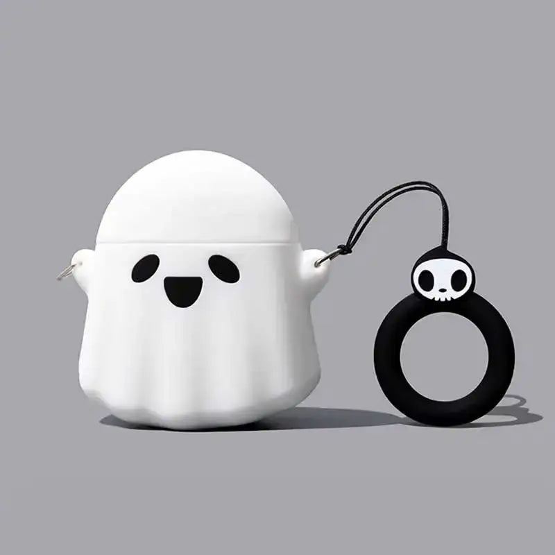 "White Ghost" Creative Silicone AirPods Case - Fluorescent Version