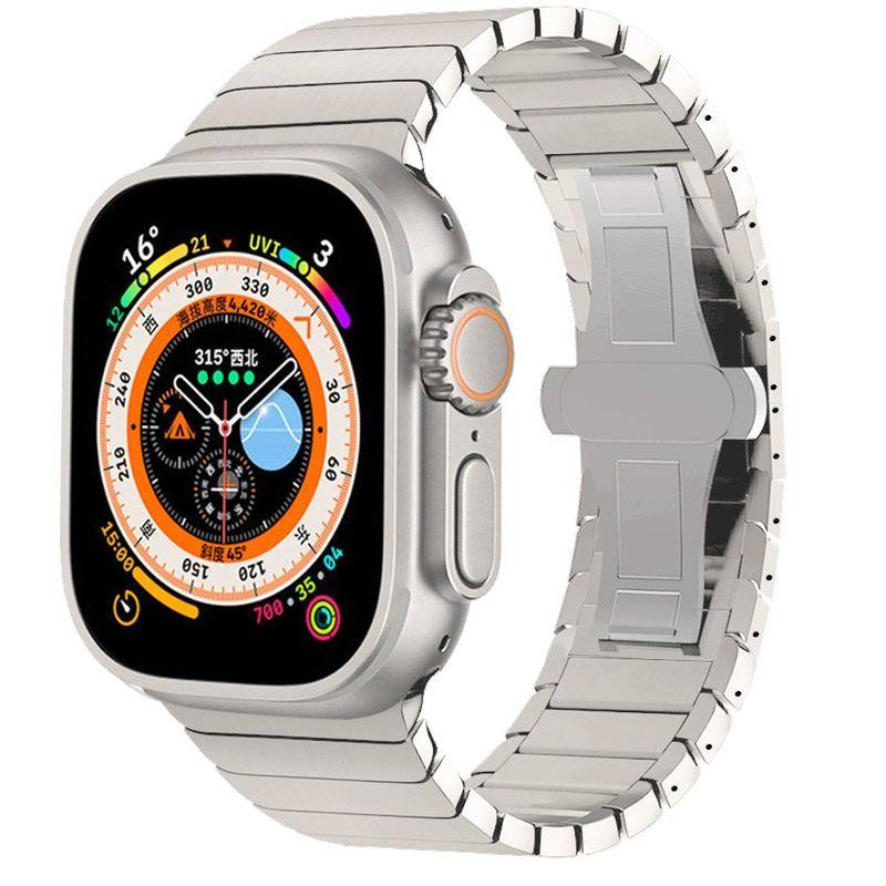 "Business iWatch Strap" Metal Loop With Butterfly Clasp For Apple Watch