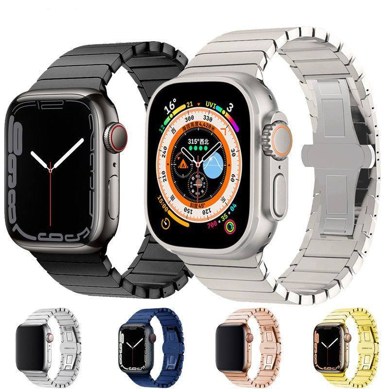 "Business iWatch Strap" Metal Loop With Butterfly Clasp For Apple Watch