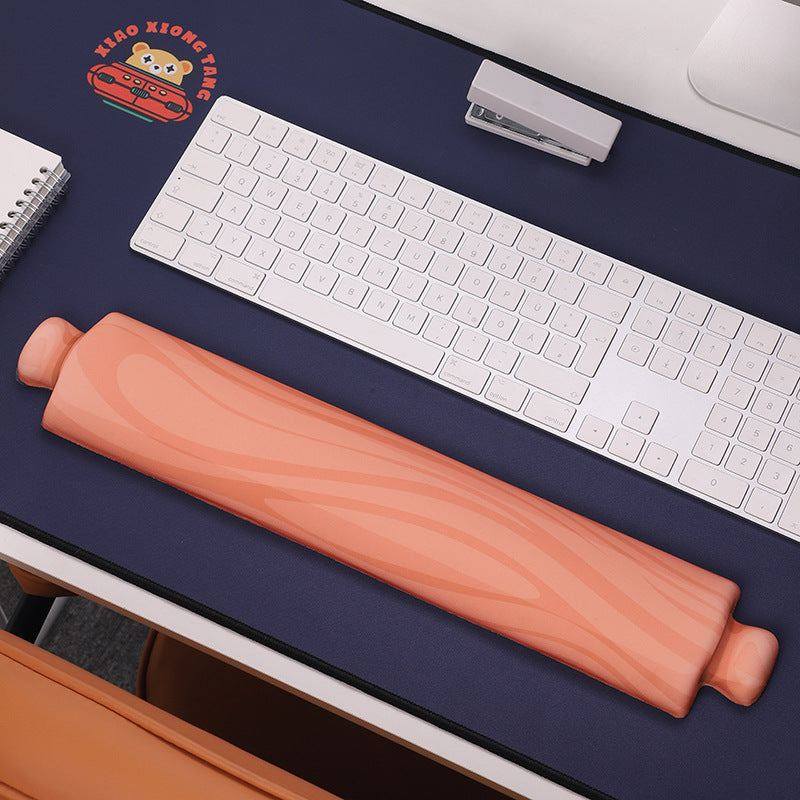 "Chubby Comfort" Silicone Keyboard Wrist Rest & Mouse Pad Set - Shiba Theme