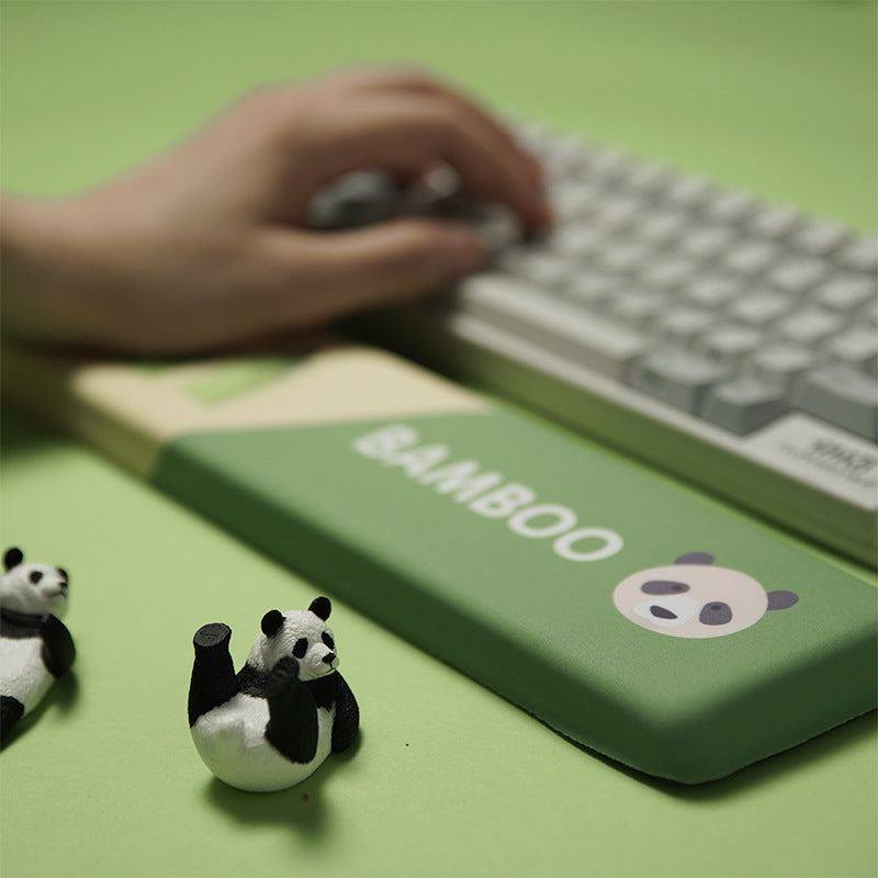 "Chubby Comfort" Silicone Keyboard Wrist Rest & Mouse Pad Set - Panda Theme