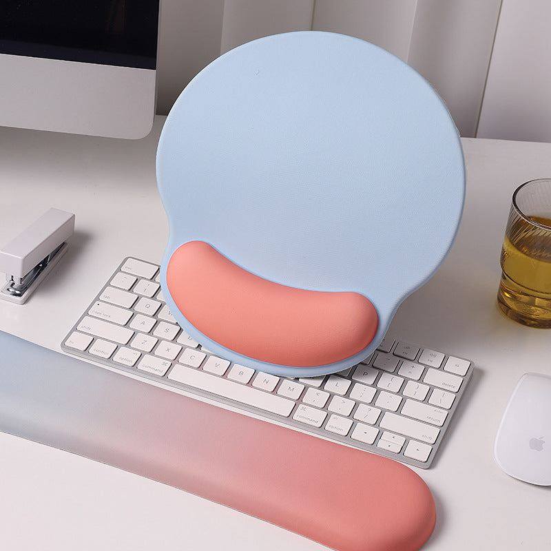 "Chubby Comfort" Silicone Keyboard Wrist Rest & Mouse Pad Set - Candy Theme