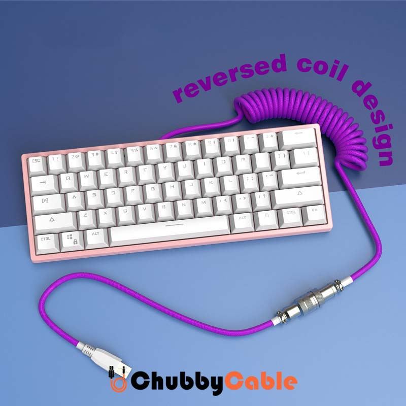 "Chubby" Custom Keyboard Charge Cable With Detachable Metal Aviator