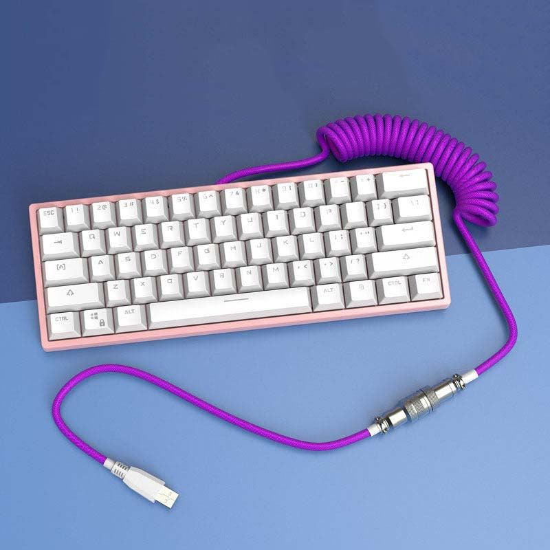 "Chubby" Custom Keyboard Charge Cable With Detachable Metal Aviator