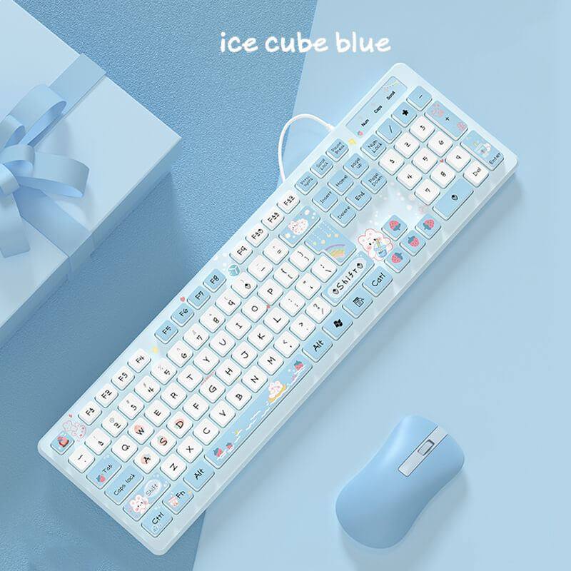 "Chubby" Cute Style Creative Painted Keyboard