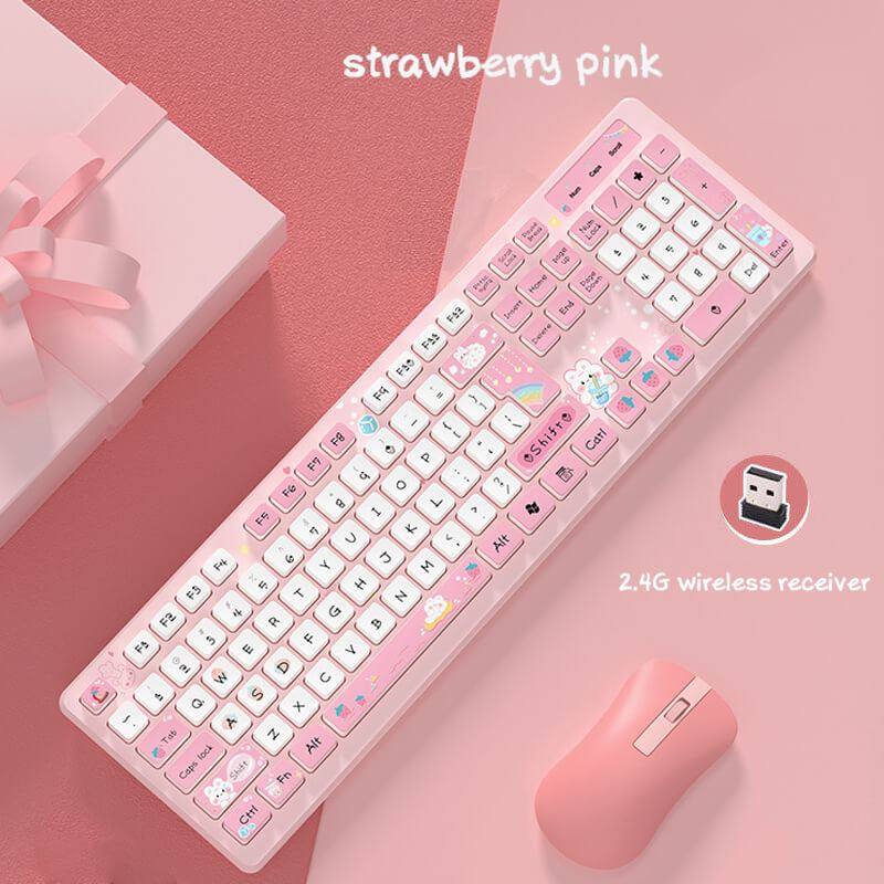 "Chubby" Cute Style Creative Painted Keyboard