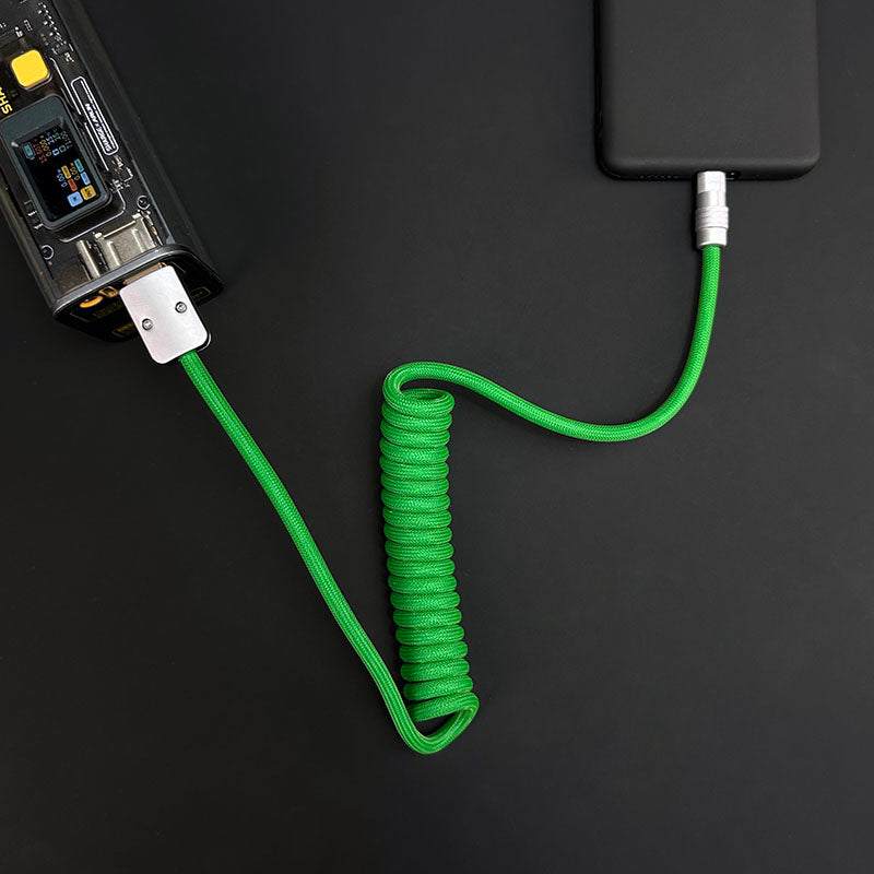 "Curly Chubby" Retractable Fast Charging Cable