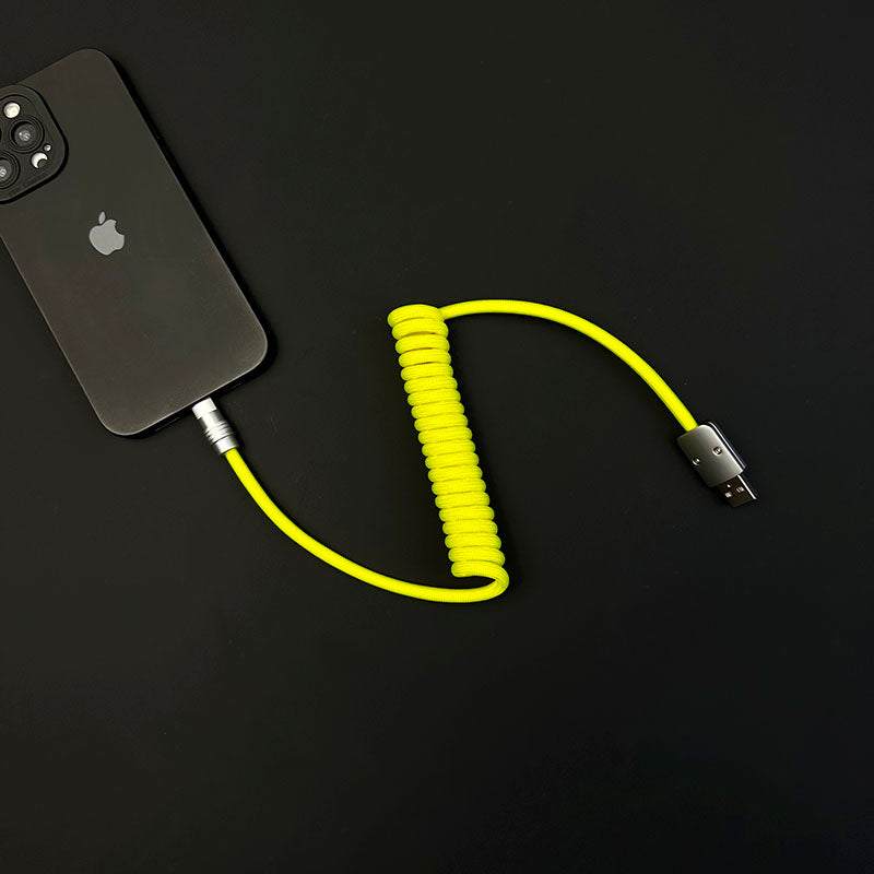 "Curly Chubby" Retractable Fast Charging Cable