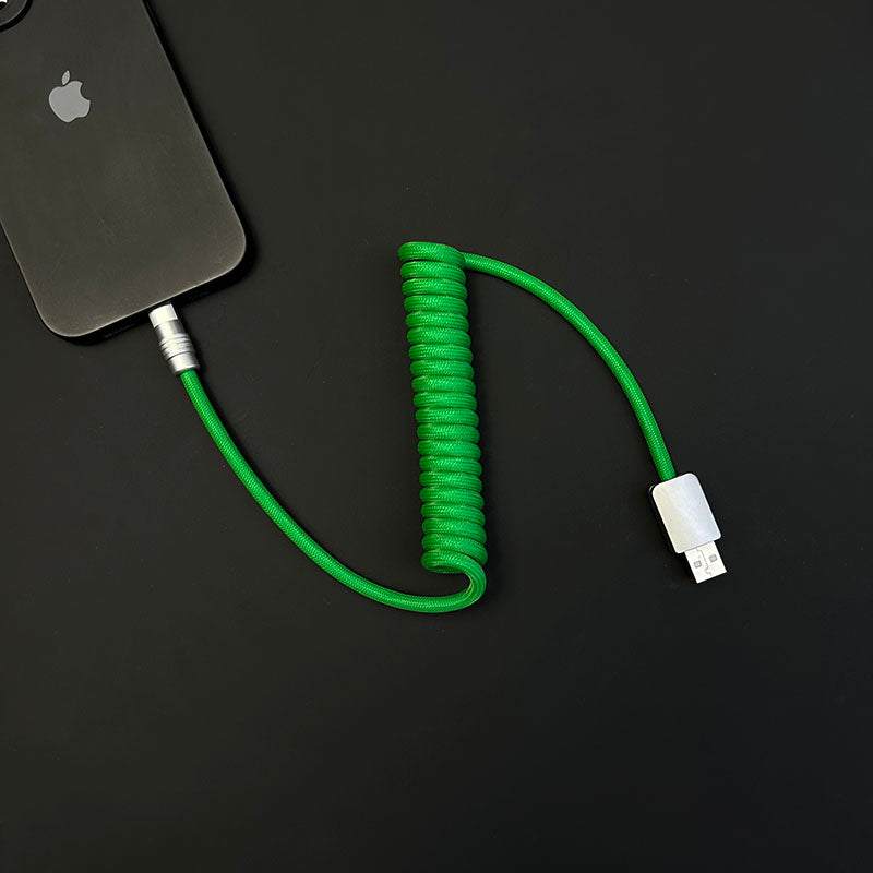 "Curly Chubby" Retractable Fast Charging Cable