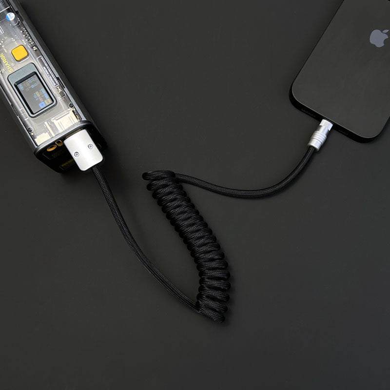 "Curly Chubby" Retractable Fast Charging Cable