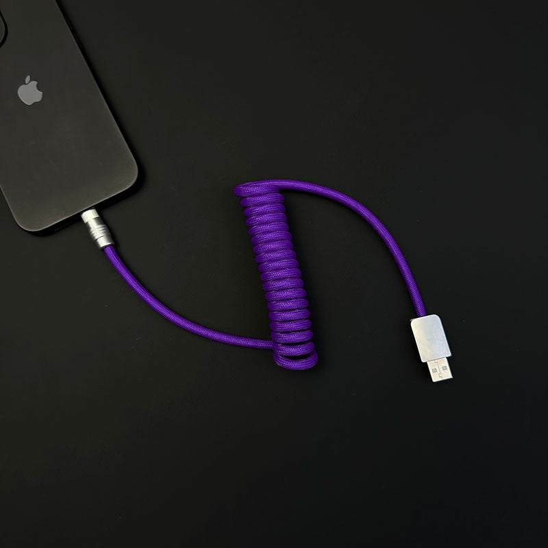 "Curly Chubby" Retractable Fast Charging Cable