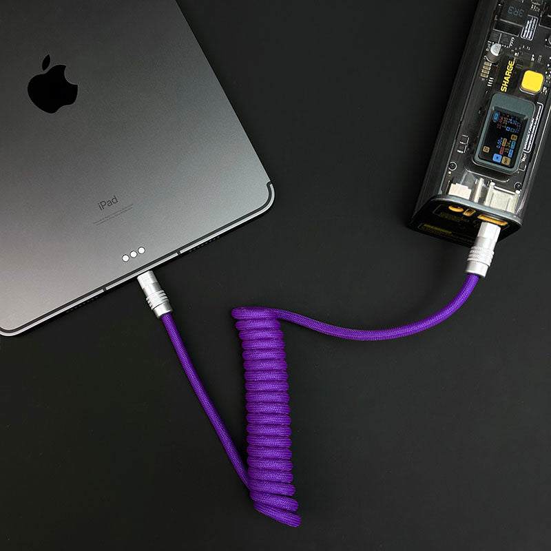 "Curly Chubby" Retractable Fast Charging Cable