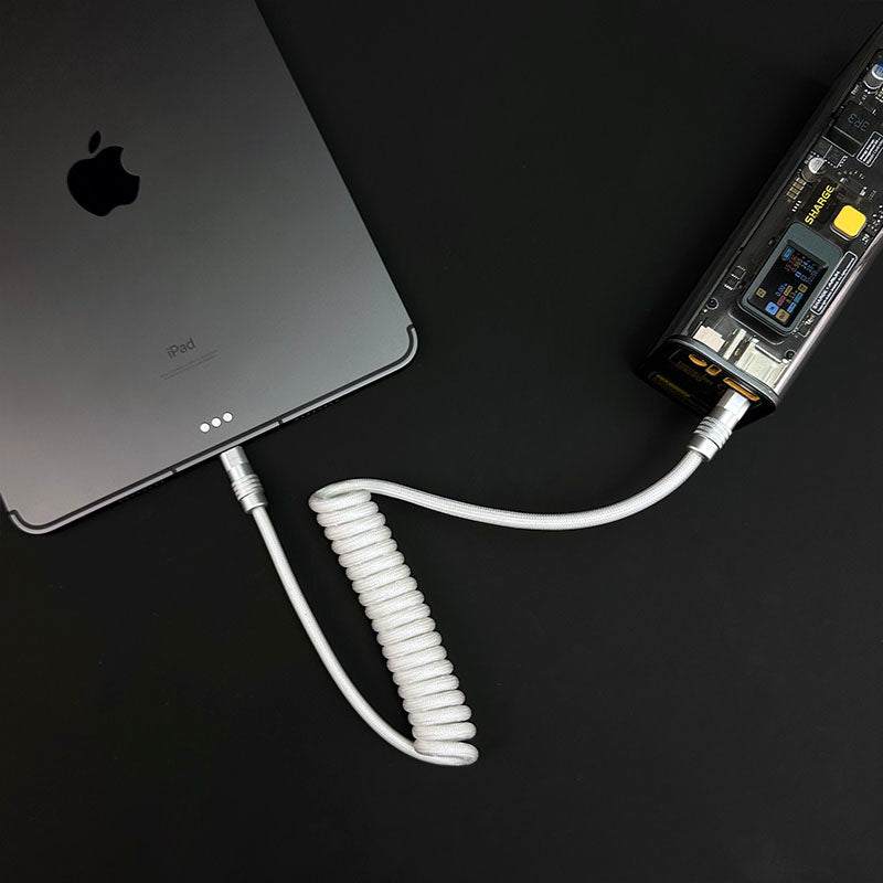 "Curly Chubby" Retractable Fast Charging Cable