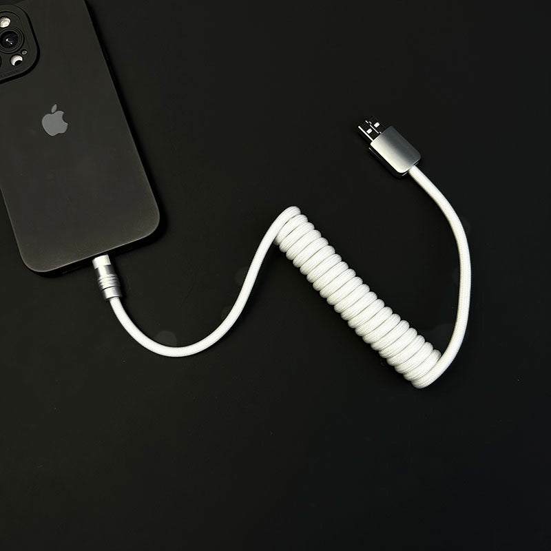 "Curly Chubby" Retractable Fast Charging Cable