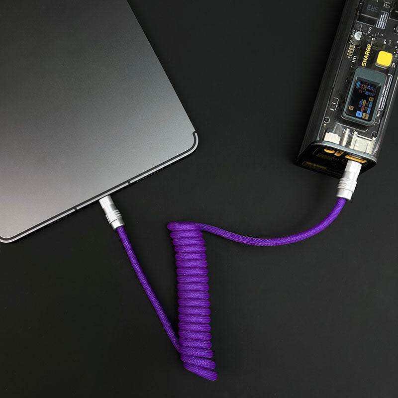 "Curly Chubby" Retractable Fast Charging Cable