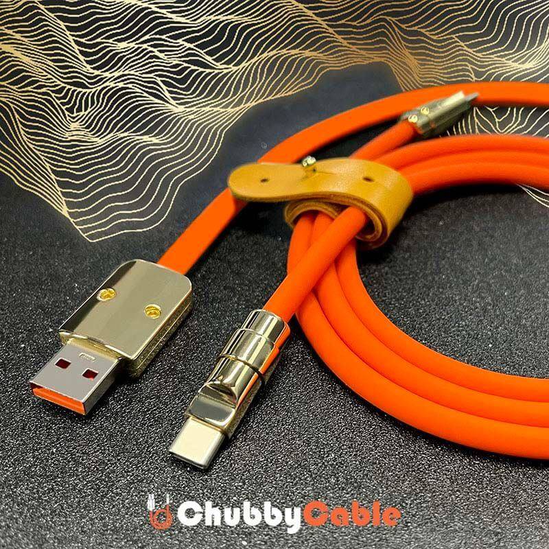 "Easter Golden Chubby" Custom Gilded Fast Charge Cable