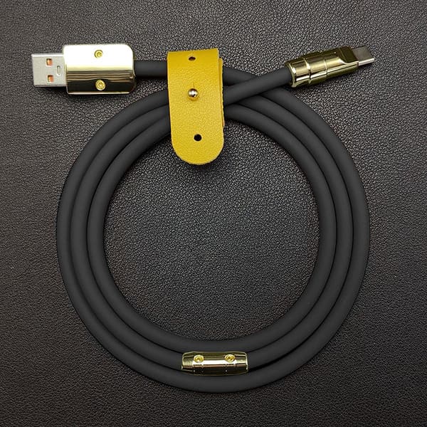 "Golden Chubby" Custom Gilded Fast Charge Cable