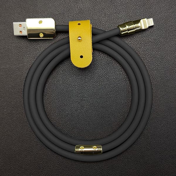 "Golden Chubby" Custom Gilded Fast Charge Cable